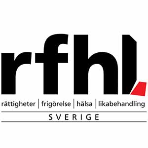 RFHL, Riksförbundet för Rättigheter, Frigörelse, Hälsa och Likabehandling logotyp