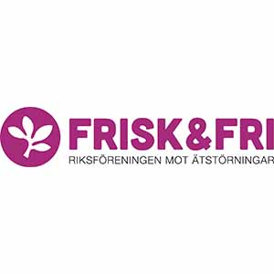 Frisk & fri - Riksföreningen mot ätstörningar logotyp